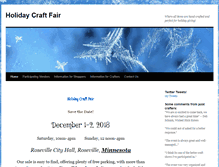 Tablet Screenshot of holidaycraftfair.com